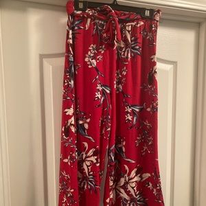floral flowy pants